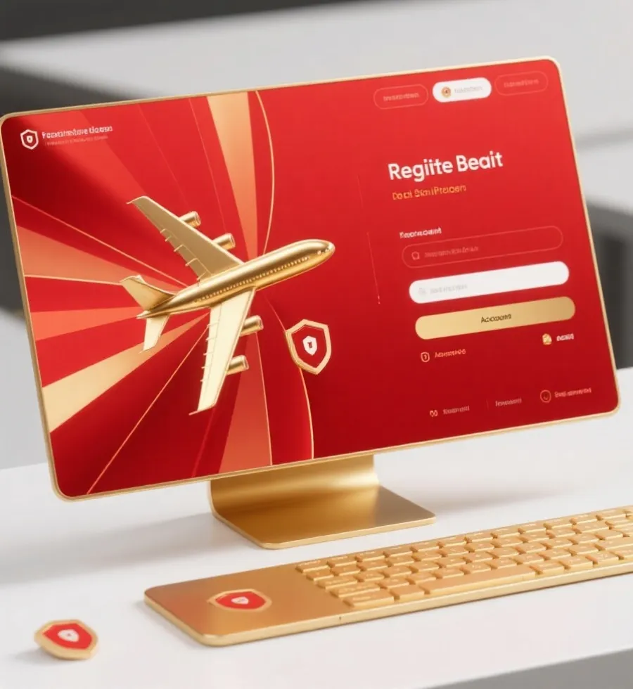 幸运飞艇注册开户界面示意图